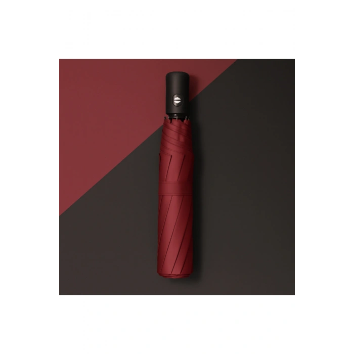 Bordo Kılıflı Otomatik Kompakt Şemsiye