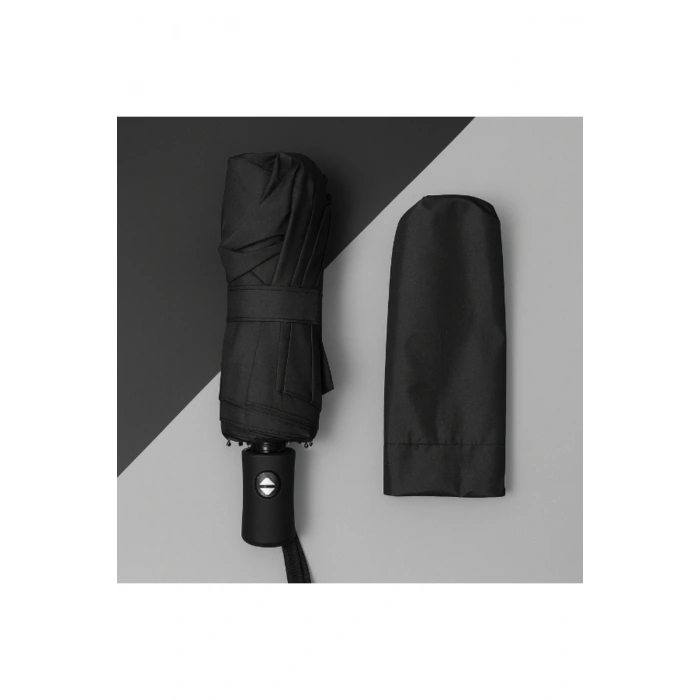 Siyah Kılıflı Otomatik Kompakt Şemsiye