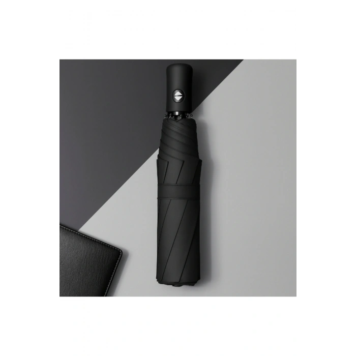 Siyah Kılıflı Otomatik Kompakt Şemsiye