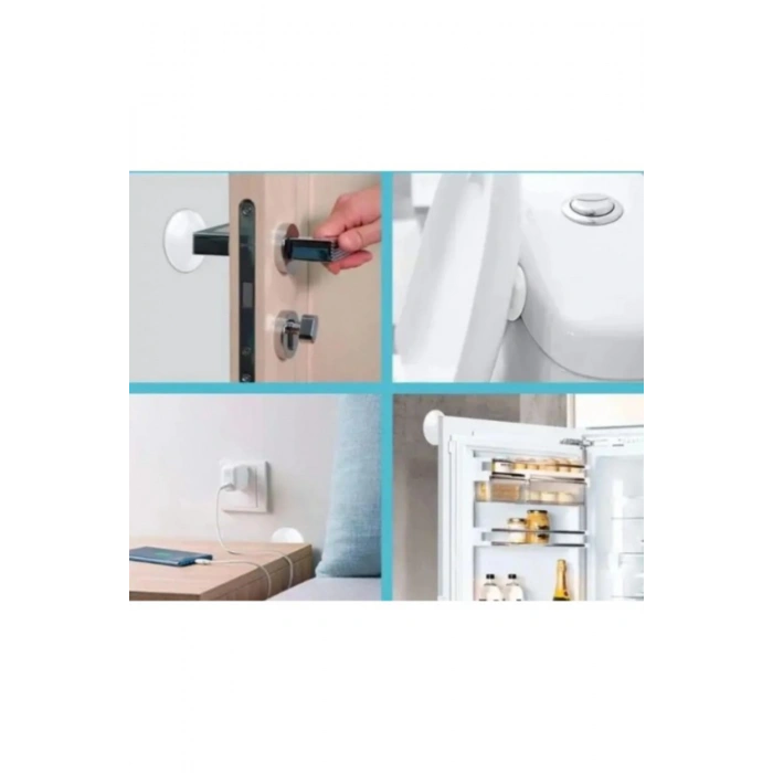 Şeffaf Silikon Mobilya ve Kapı Durdurucu Darbe Pedi 4lü Set