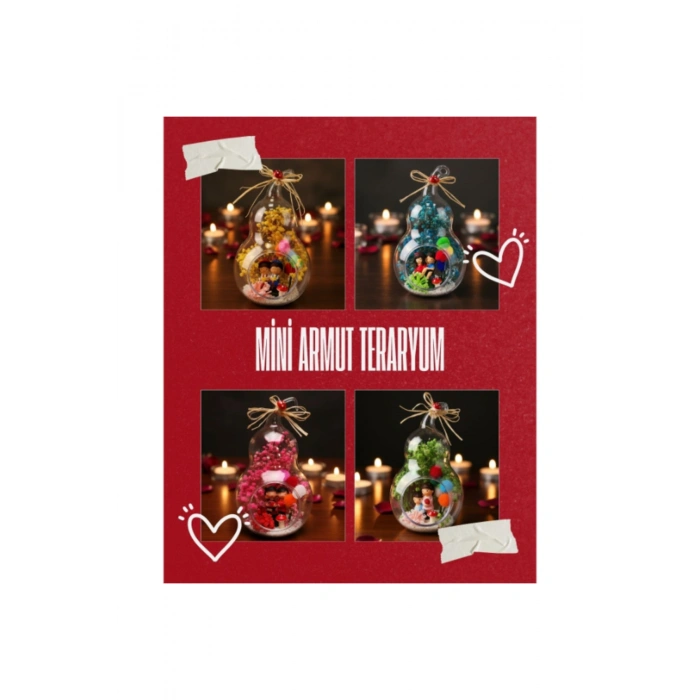 Mini Armut Teraryum - Özel Gün Hediyesi
