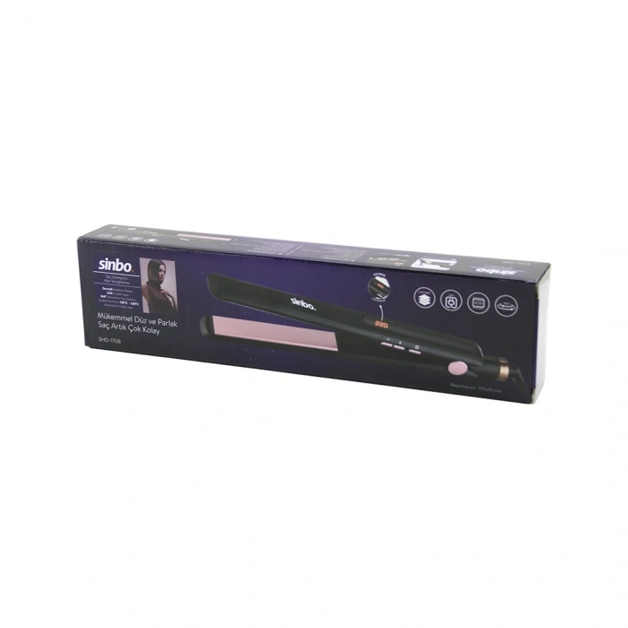 120X25MM DİJİTAL SAÇ DÜZLEŞTİRİCİ MAKİNE SERAMİK KAPLAMA 120-220℃ 360° KABLO=1.8MT SHD-1708 (5324)