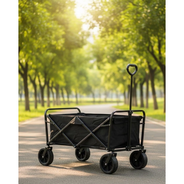 Büyük Kapasiteli Katlanır Kamp Arabası Taşınabilir Vagon