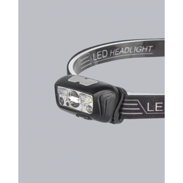 Gece Balıkçılığı İçin Ultra Parlak Şarjlı Kafa Lambası | 4 Işık Modu + USB Şarj