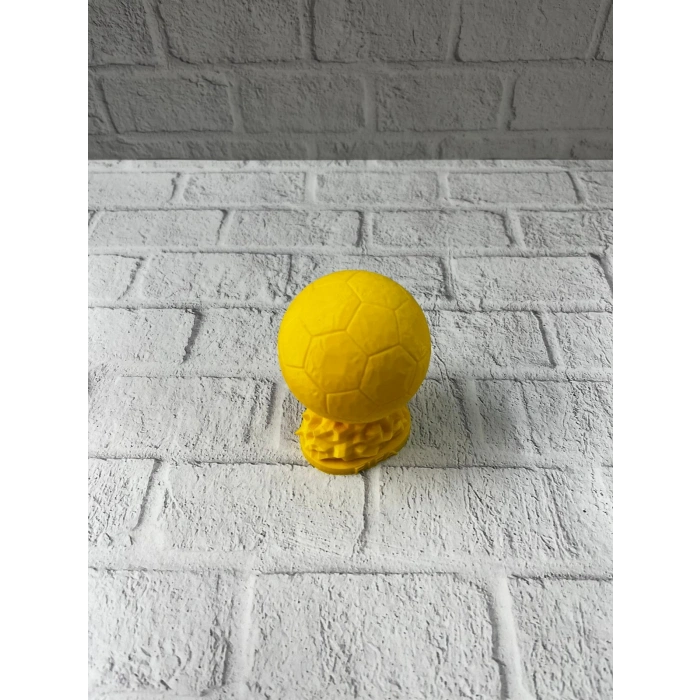 Mini FIFA Futbol Topu Biblo Sarı Renk 10cm Spor Temalı Dekor