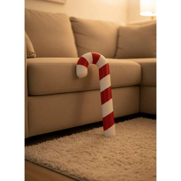 Yılbaşı Temalı Dekoratif Şeker Biblo Sıcak Salon Aksesuarı 13x34 cm