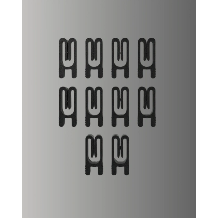 Poşet Kapatma Mandalı Hava Geçirmez Siyah 10 Adet Set