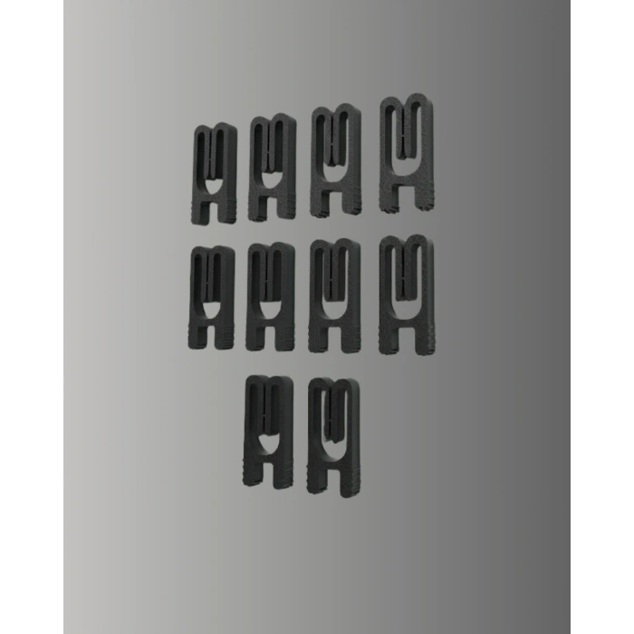 Poşet Kapatma Mandalı Hava Geçirmez Siyah 10 Adet Set