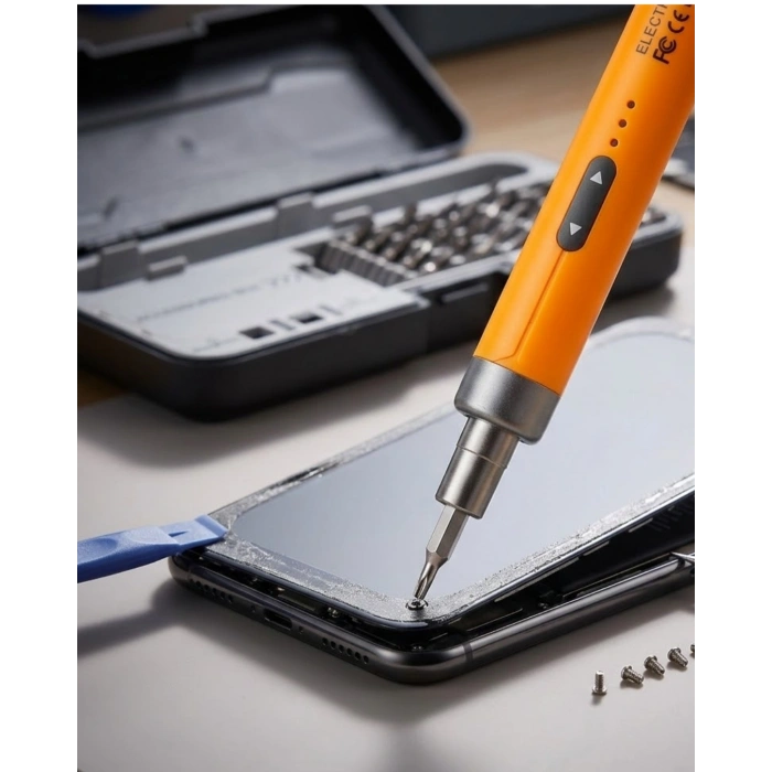 Profesyonel Elektrikli Tornavida Seti 600mAh Şarjlı 38 Parça Hassas Vida Seti