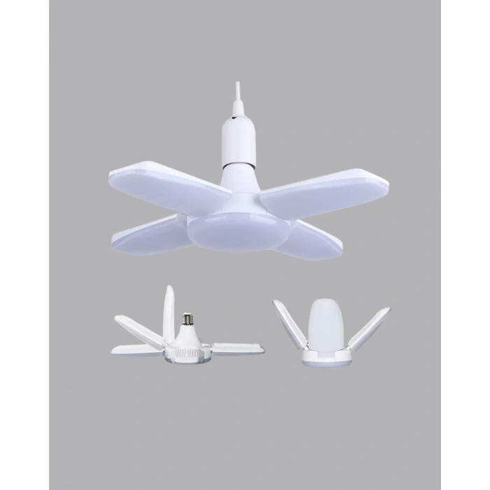 Enerji Tasarruflu LED Ampül 60 Watt 4 Kollu Beyaz Işık