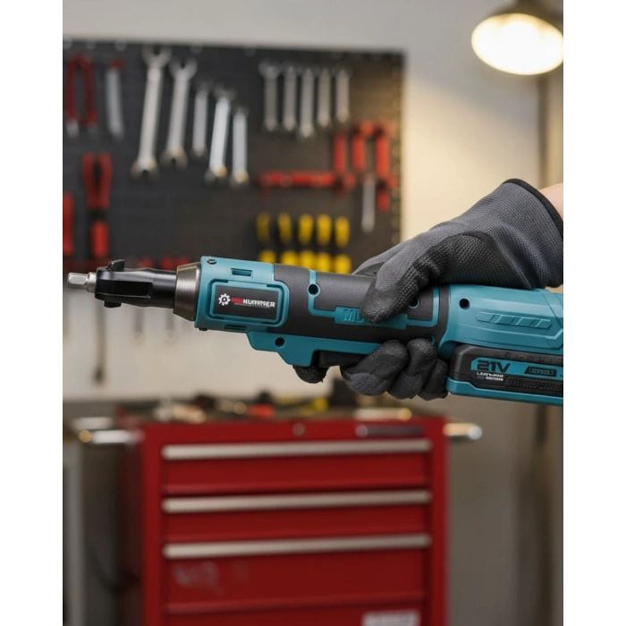 Yandan Sıkma Somun Sökme ve Sıkma Akülü Cırcır Anahtarı