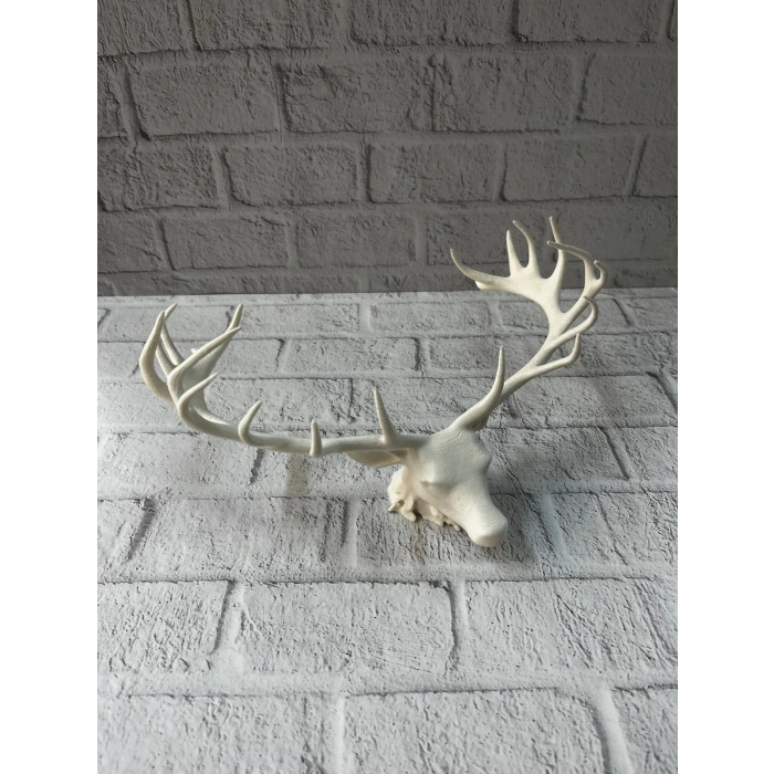 Dekoratif Geyik Başı Heykel 25 cm Modern Minimal Tasarım