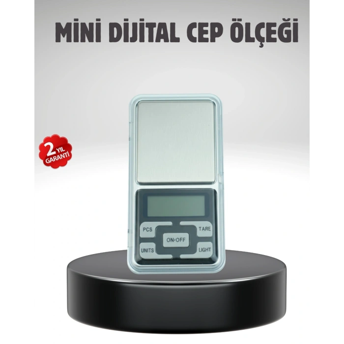 Hassas Tartım İçin Dijital Cep Terazisi Sayma Modlu