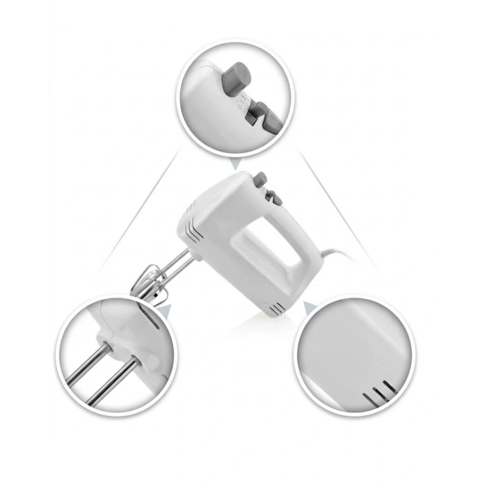 Elektrikli El Mikseri 250W 5 Hız Kademeli Hamur ve Kek Mikseri