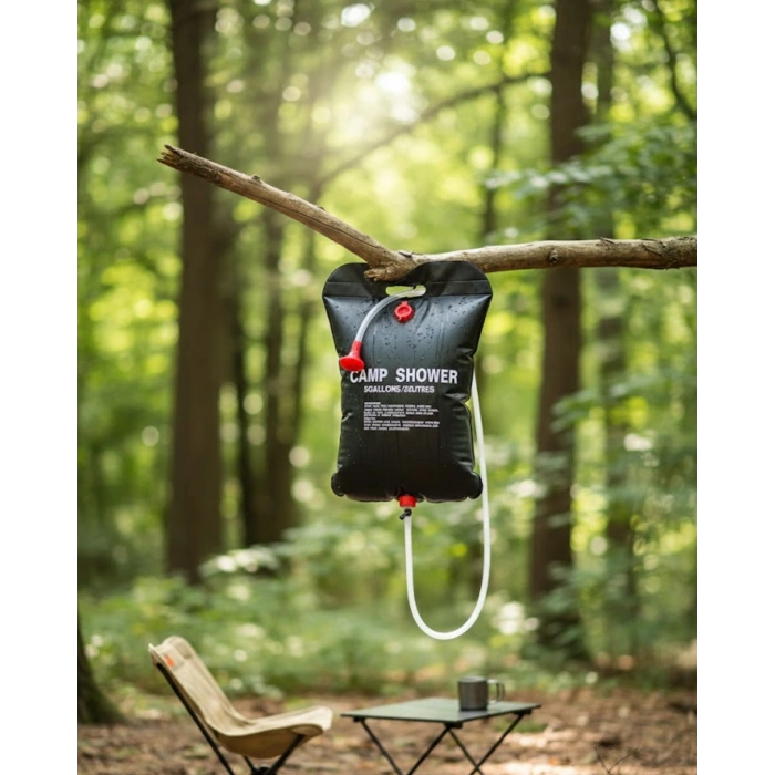 Kamp ve Plaj İçin Solar Duş 20 Litre Su Kapasiteli Portatif Duş Çantası