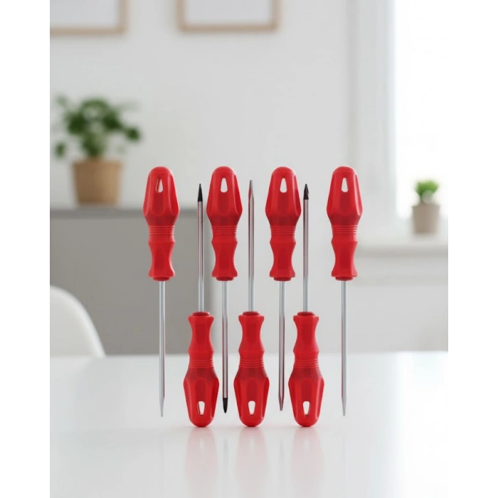 Çeşitli Vidalama İşleri İçin 7li Tornavida Takımı