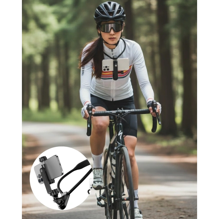 Çok Amaçlı Boyun Askılı Telefon Tutucu 360 Derece Döner ve Hızlı Kurulum