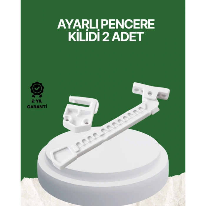 Çocuk ve Evcil Hayvanlar İçin Pencere Emniyet Kilidi 2 Adet