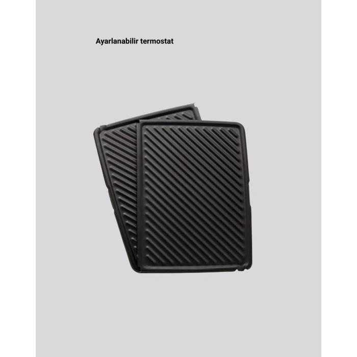 2000 Watt Tost Makinesi 6 Dilim Kapasiteli Döküm Plakalı Üç Kademeli Isı Ayarlı