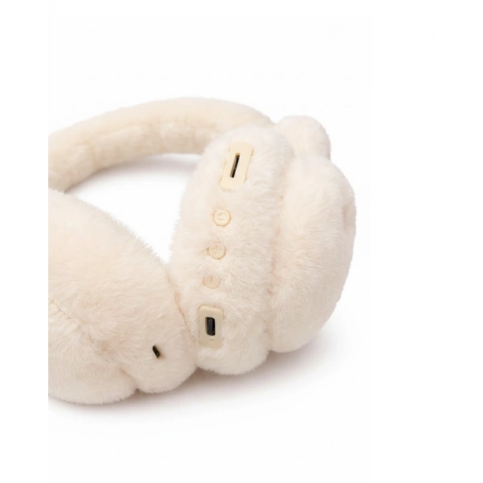 Peluş Tavşan Kulaklı Bluetooth Kulaklık Kablosuz Müzik ve TF Kart Destekli