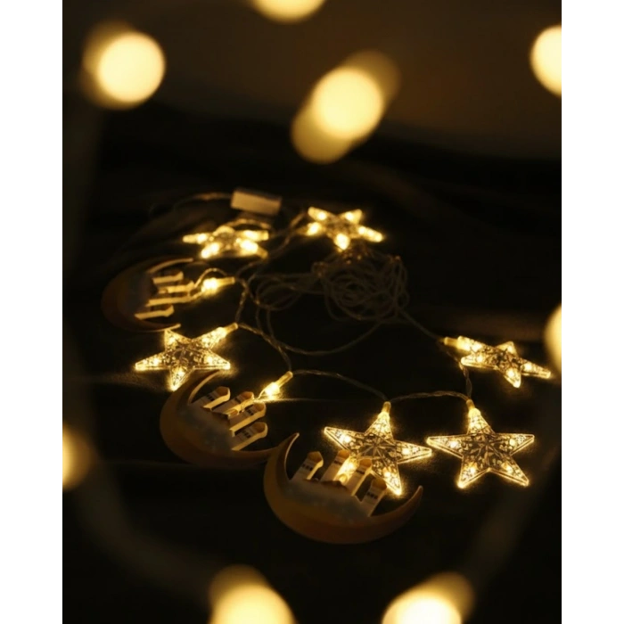 Ramazan Hilal ve Yıldız LED Işık 3 Metre Enerji Tasarruflu A++