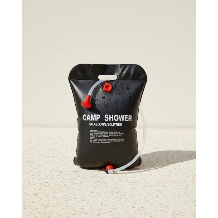 20 Litre Güneş Enerjili Kamp Duşu PVC Dayanıklı Taşınabilir Duş Torbası