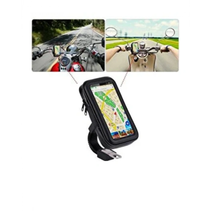 Bisiklet Scooter Motosiklet İçin Su Geçirmez Telefon Standı 360 Derece Döner