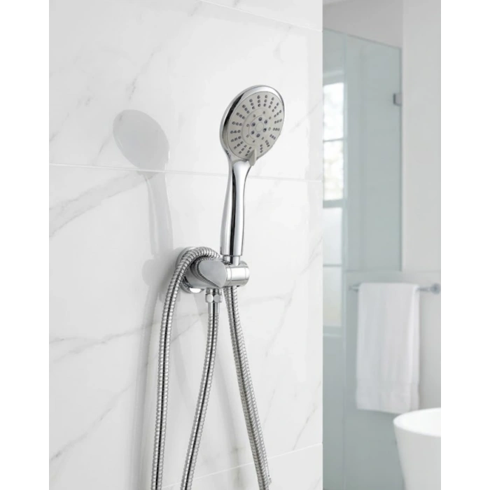 Duş Başlığı Seti Spiral Hortum Hareketli El Duşu Tutacağı Kirece Dayanıklı Tasarım