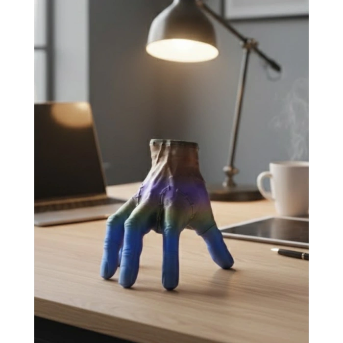 3D Tasarım Rengarenk El Biblo 27x22 cm Özgün ve Şık Aksesuar