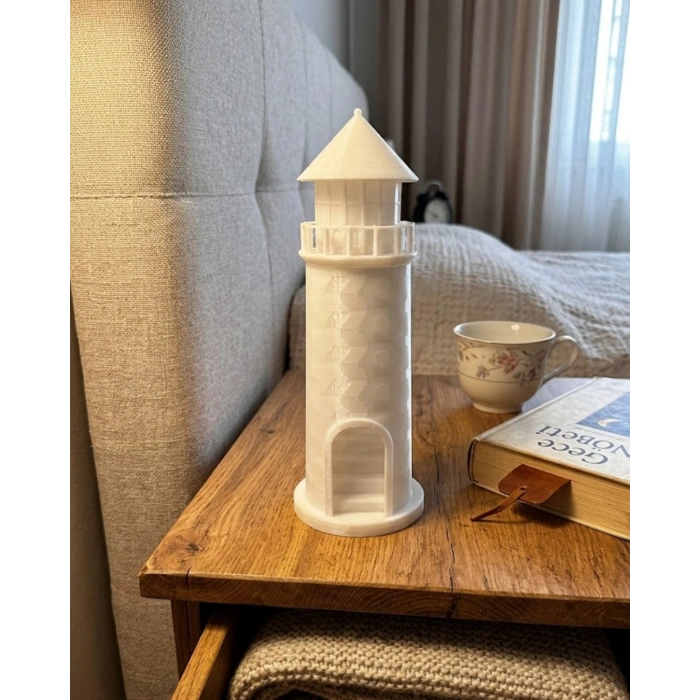 Modern Tasarımlı 3D Deniz Feneri Ev Dekorasyon Ürünü