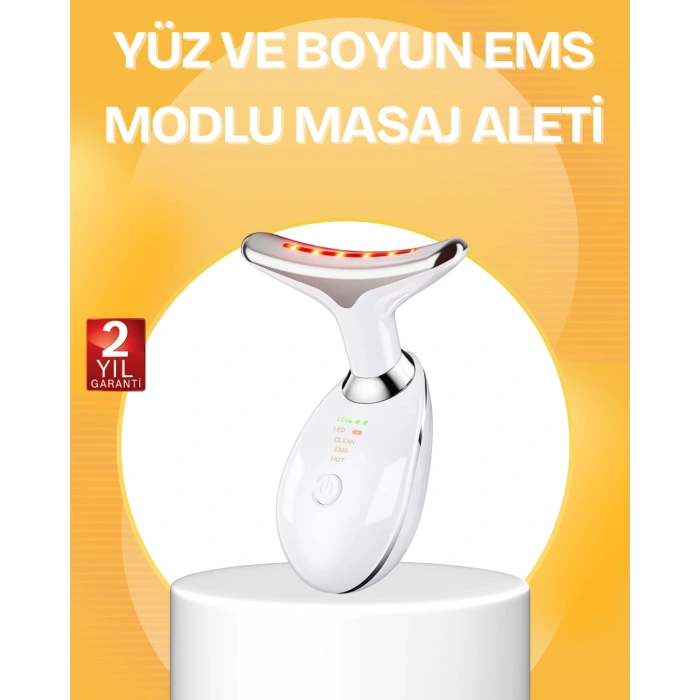 7 Renk LED Işık Terapili Cilt Bakım Cihazı USB Şarjlı