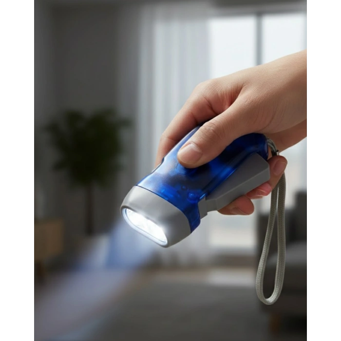 Kendiliğinden Şarjlı El Feneri Pilsiz Manuel Şarjlı Güçlü Işık