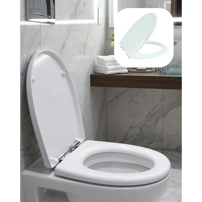 Universal Klozet Kapak Seti Kaydırmaz Alt Yüzey Kolay Temizlik Banyo Aksesuarı