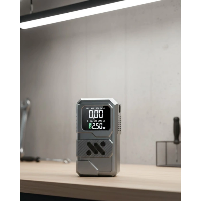 Araçlar İçin Akü Takviye Lastik Şişirme ve Powerbank Cihazı