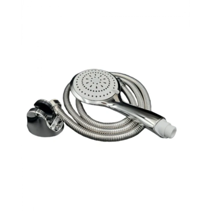 Kireç Önleyici El Duşu Seti Spiral Duş Hortumu Hareketli Duş Askısı