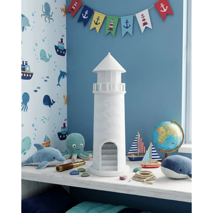 3D Deniz Feneri Mumluk Dekoratif Masa Üstü Aksesuar