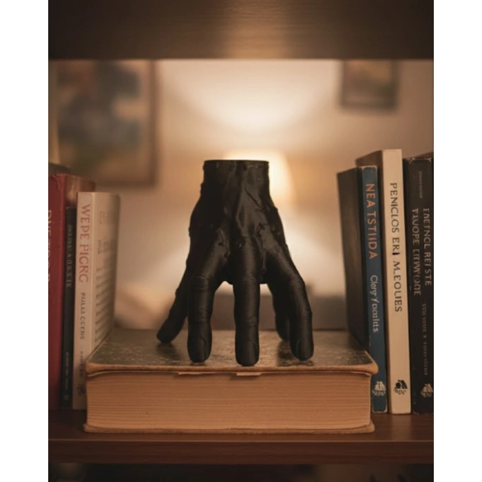 3D Siyah El Tasarım Dekor 27x22 cm Büyük Boy Statement Obje