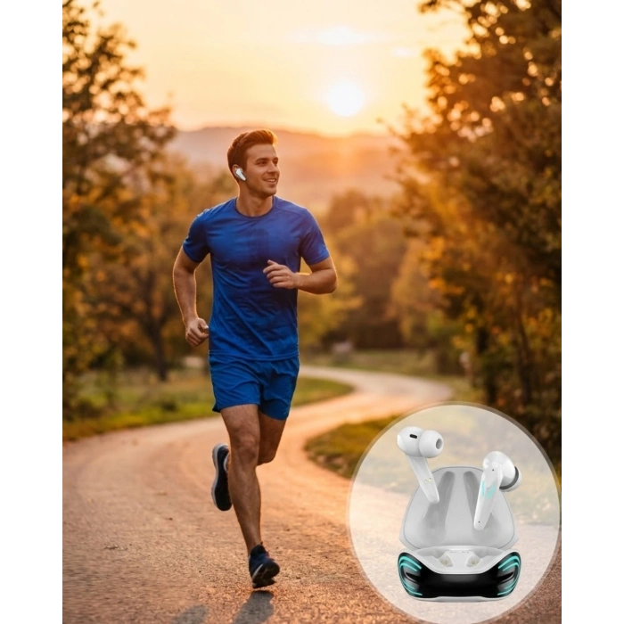 Bluetooth 5.1 Oyuncu Kulaklığı  Gaming Kulaklık iPhone 13 iPhone 15 Samsung S21 Xiaomi Note 12 Uyumlu