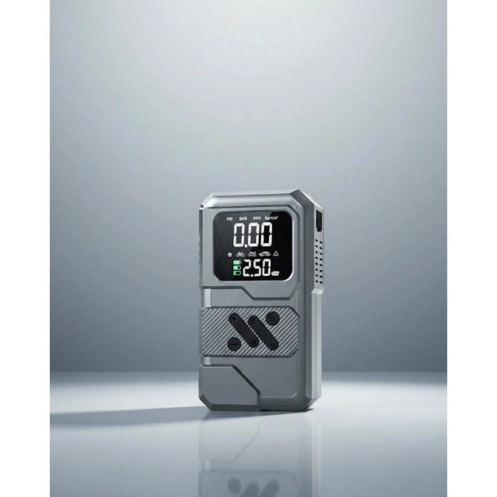 Taşınabilir Araç Akü Takviye ve Hava Kompresörü Powerbank Özellikli