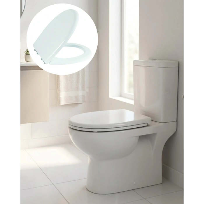 Standart Klozet Kapağı Universal Uyumlu Kolay Temizlik Kaydırmaz Taban Tasarım