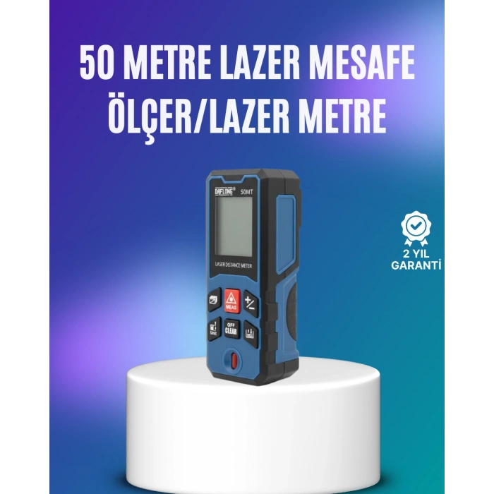Dijital Lazer Mesafe Ölçüm Cihazı İnşaat ve Ev Kullanımı