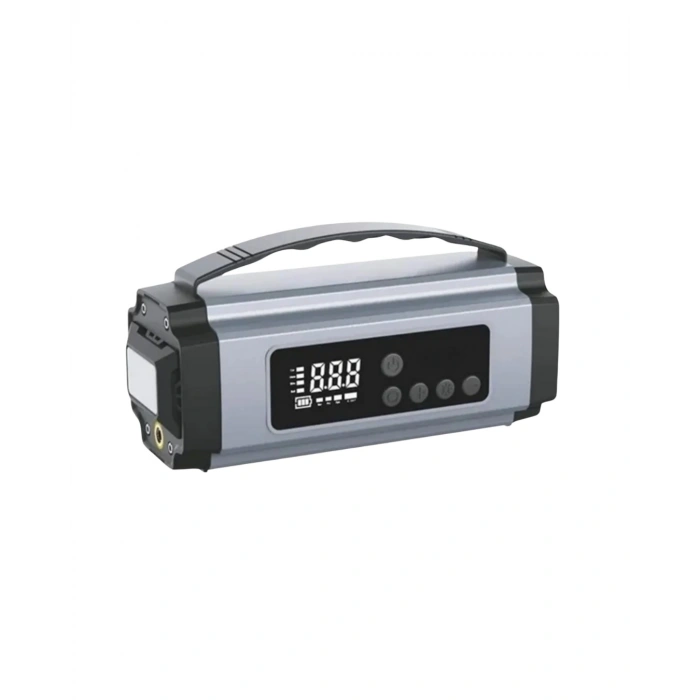 Taşınabilir Akü Takviye Cihazı Dijital Hava Kompresörü Powerbank ve LED Fener Bir Arada