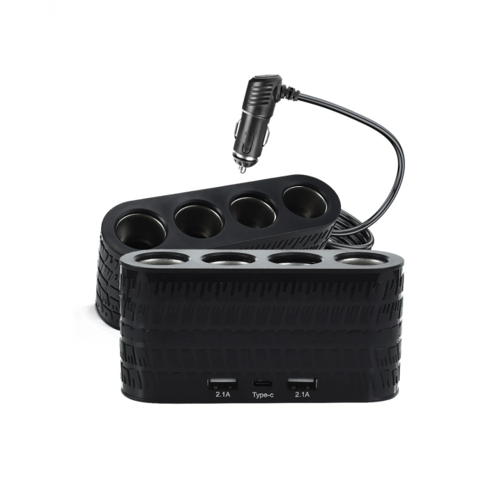 Araç Çakmak Çoklayıcı USB ve Type C Destekli Güçlü ve Güvenli Kullanım