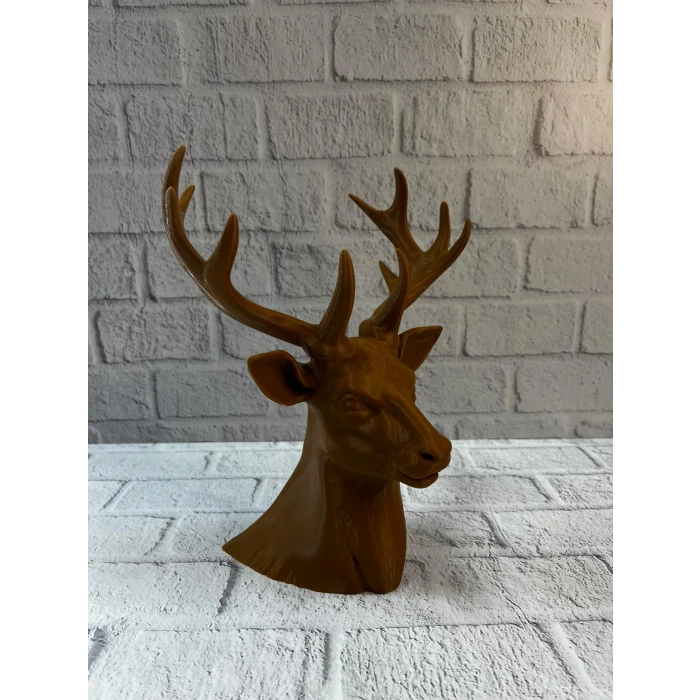 Kahverengi Geyik Biblo 23 cm Dekoratif Şık Tasarım