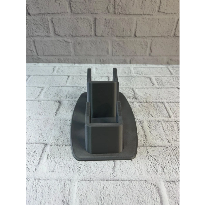 Antrasit İkili Gamepad Tutucu 7x18 cm Masa ve Raf Düzeni