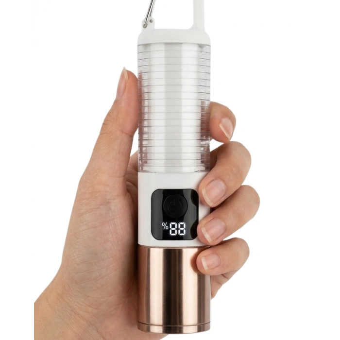 Taşınabilir LED Kamp Feneri USB Şarjlı Yüksek Parlaklık 500 Lümen Güç Göstergeli