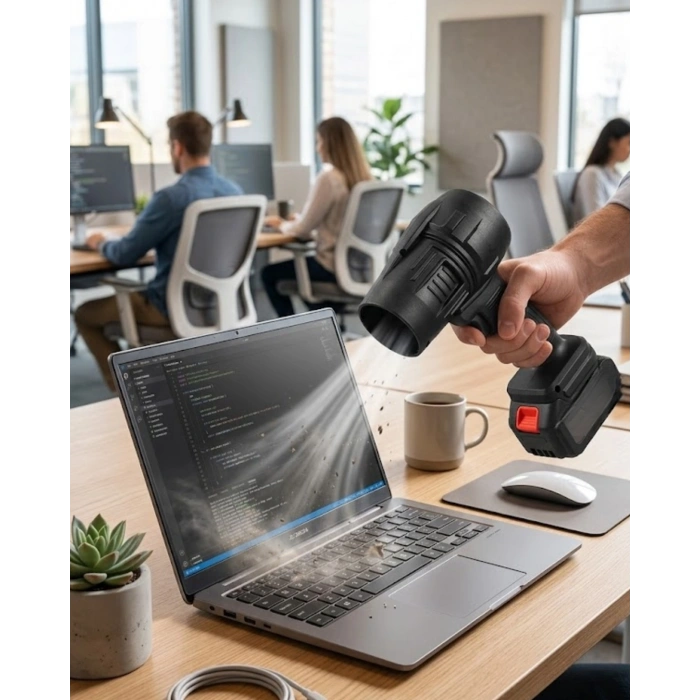 Taşınabilir Şarjlı Üfleme Makinesi Güçlü Hava Akımı Temizlik Cihazı