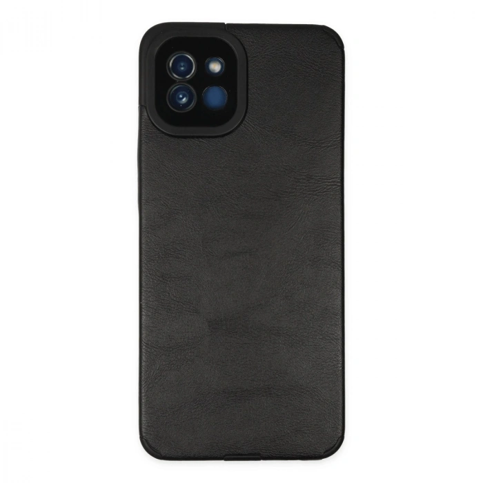 Samsung Galaxy A03 Kılıf Loop Deri Silikon - Siyah