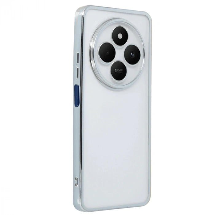 Xiaomi Redmi 14c Kılıf Razer Lensli Silikon - Gümüş