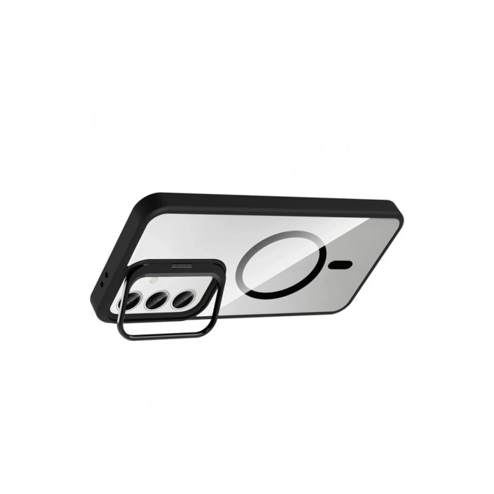 Joko Samsung Galaxy S25 Remim Lensli Magsafe Standlı Kapak - Siyah